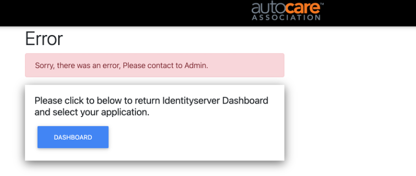 AutocareVIP 验证通过后的 Dashboard 页面示意图
